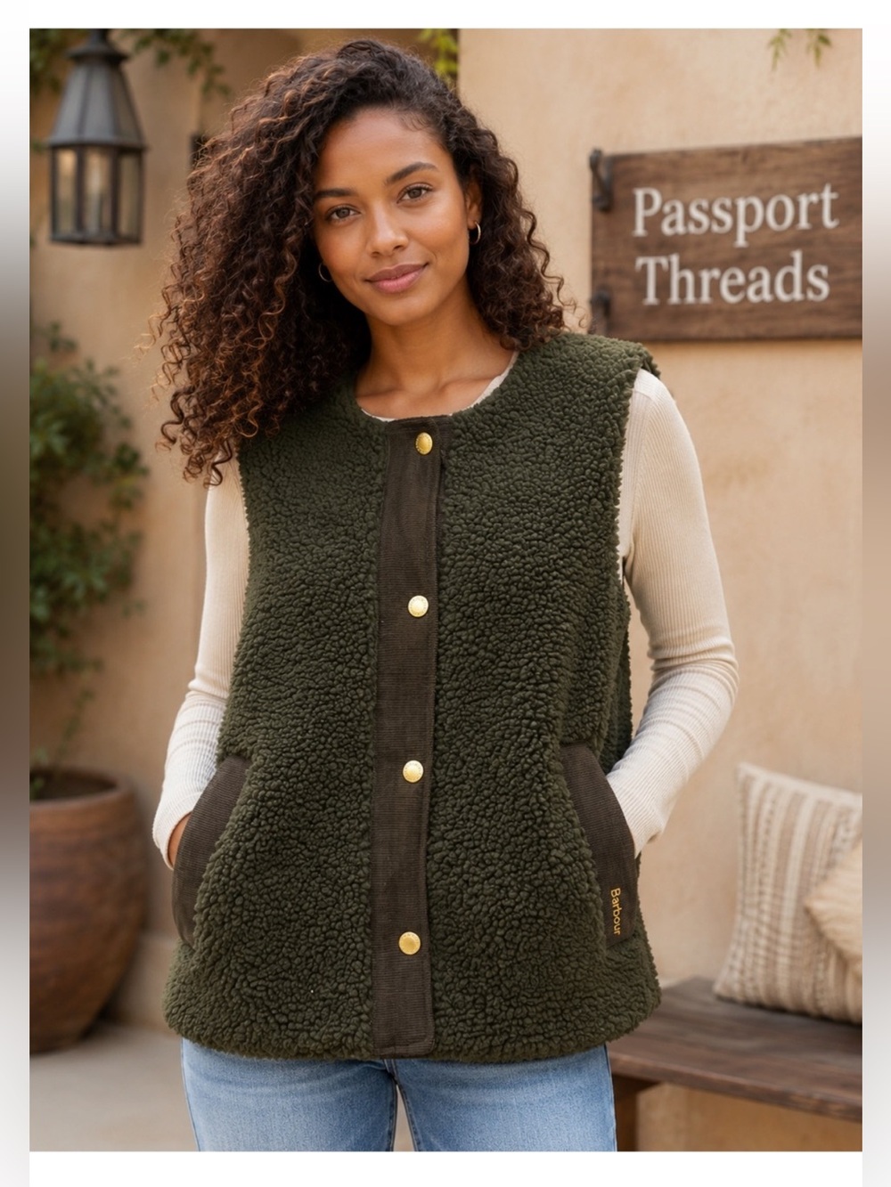Barbour Dulsie Fleece Vest- size 10